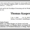 Kasper Thomas 1942-2017 Todesanzeige